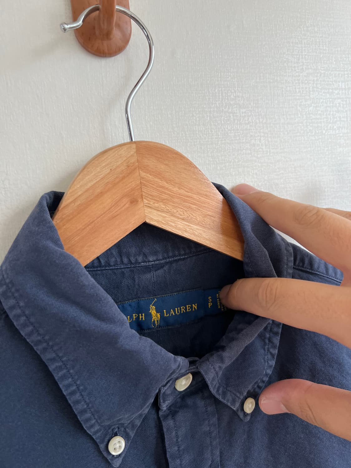 폴로 랄프로렌 네이비 셔츠 s  상품이미지3