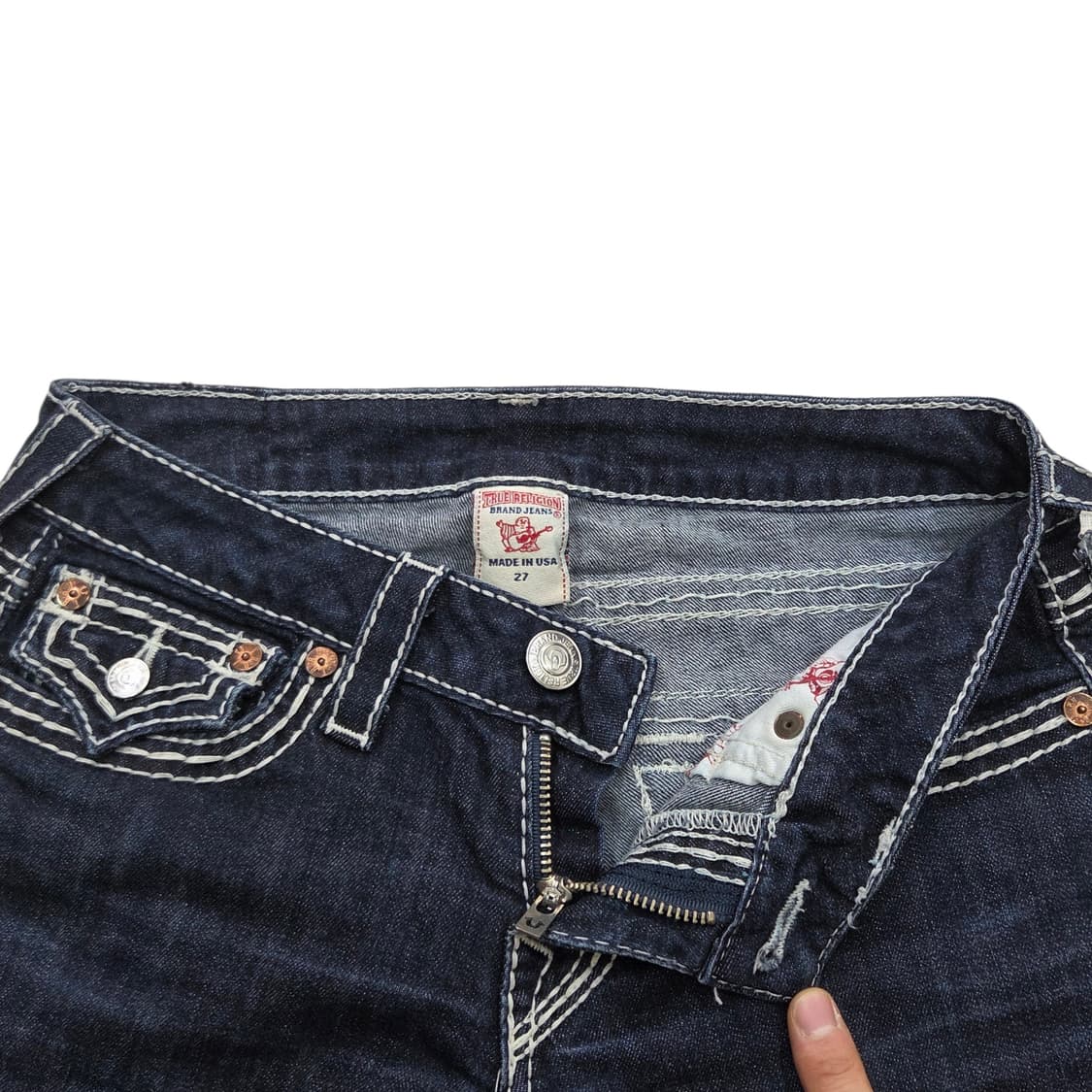 True Religion 트루릴리전 스트레이트 스티치 데님 팬츠 상품이미지4