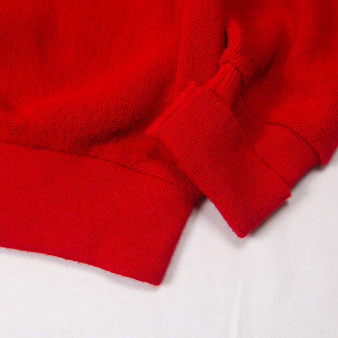 70s IZOD Lacoste 아크릴 가디건 레드 상품이미지5