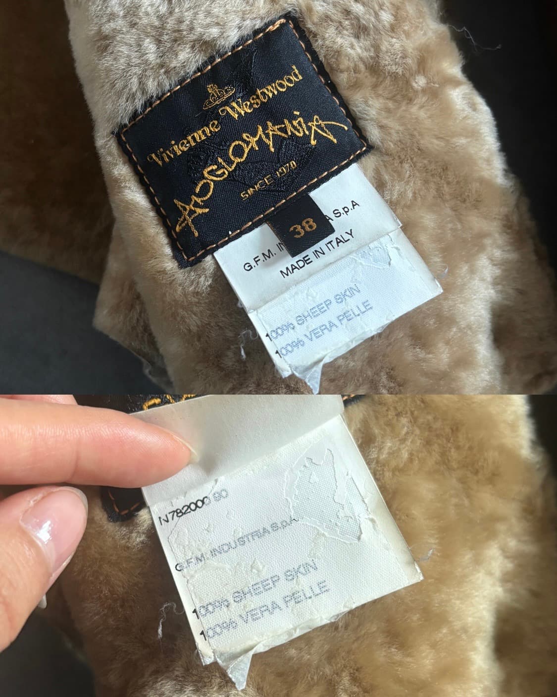 Vivienne Westwood 비비안웨스트우드 브라운 무스탕 상품이미지10