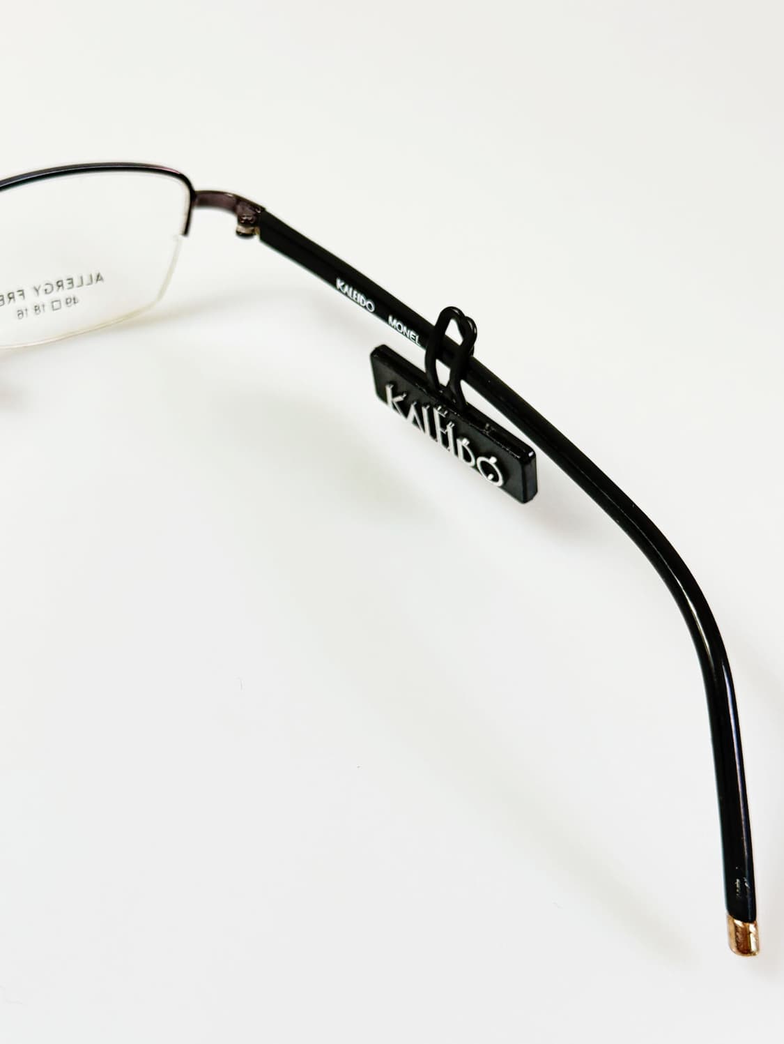 90s KALEIDO 반무테 스퀘어 메탈 프레임 빈티지 안경 상품이미지6