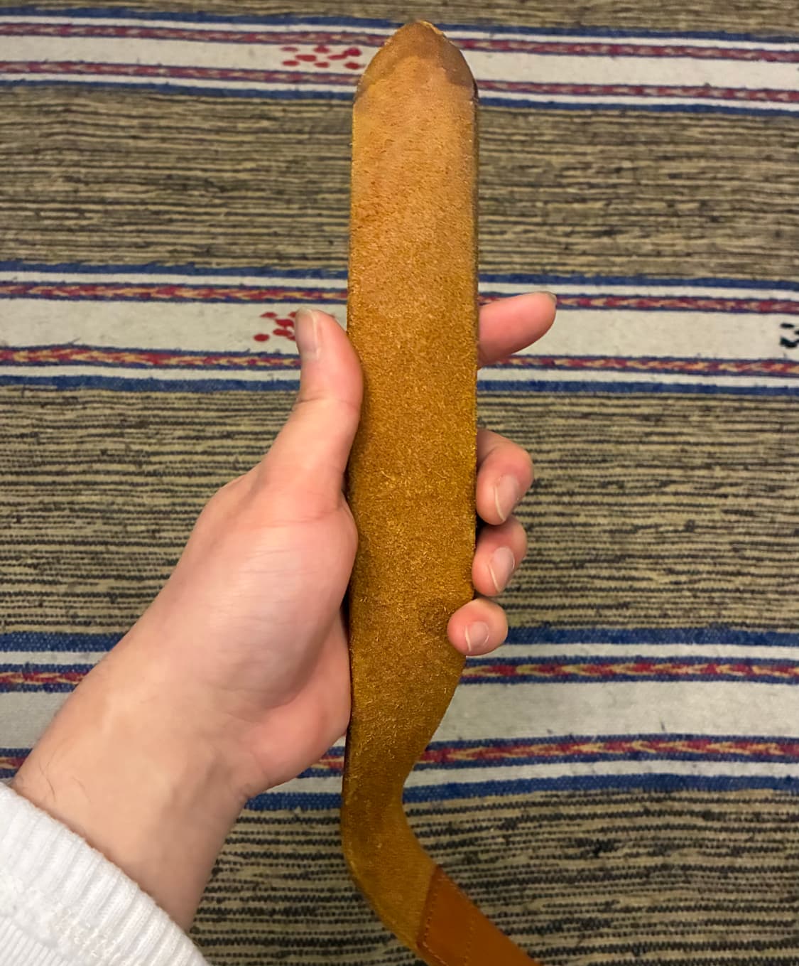 (29~34)90s japan 타케오키쿠치 카우 레더 더블 D링 가죽벨트 상품이미지5