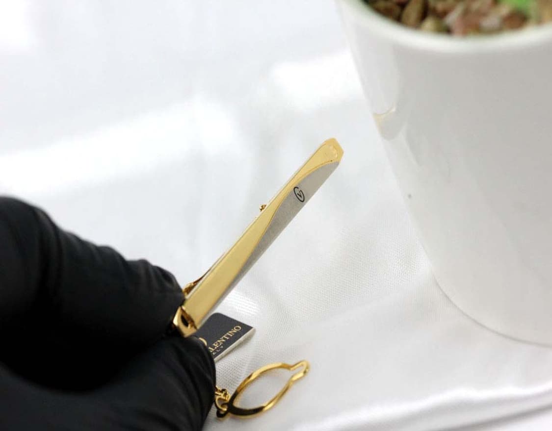 지아니 발렌티노 미사용 S등급 5.2cm 남자 명품 넥타이핀 상품이미지4