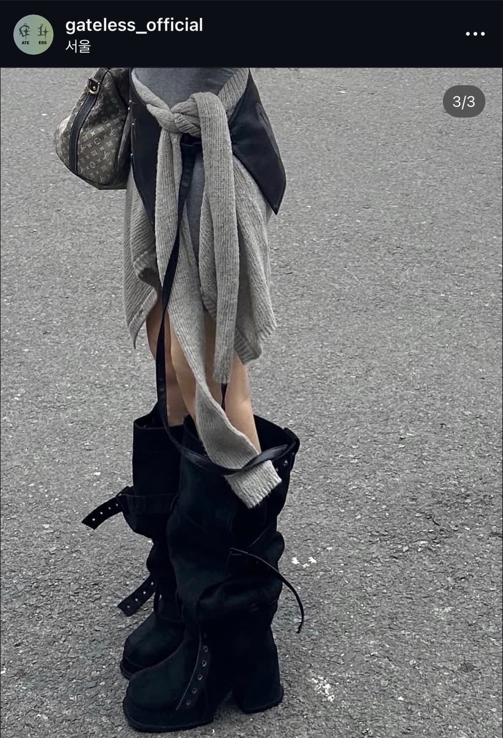 게이트리스 싸이하이 버클 스웨이드 롱부츠 카멜 M(235 240 245) 상품이미지10