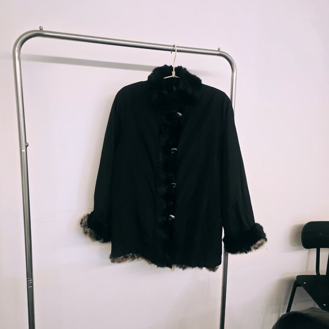 실크100% 레빗 양면 코트 상품이미지2