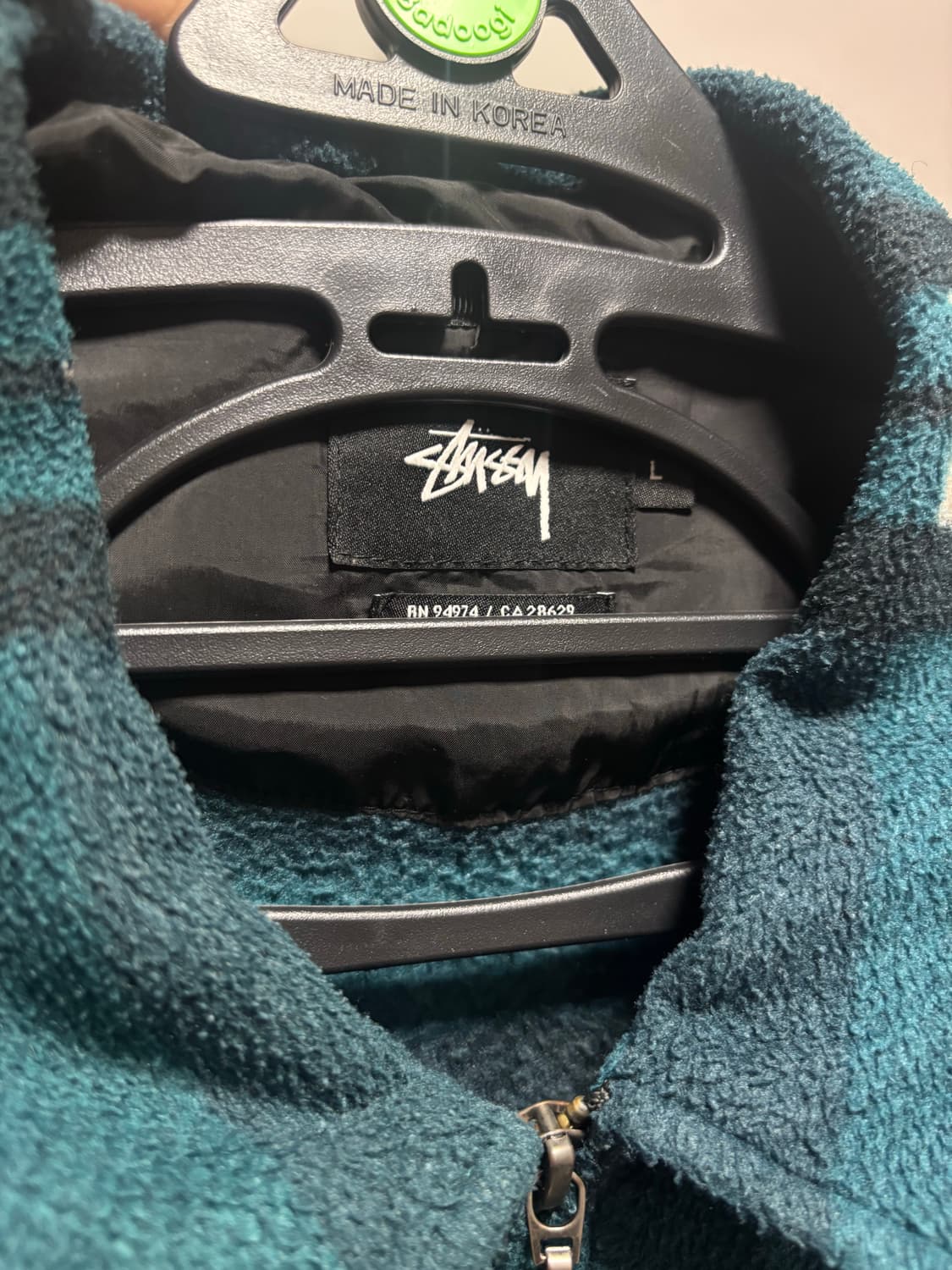 스투시 플리스 집업 자켓 L 상품이미지2