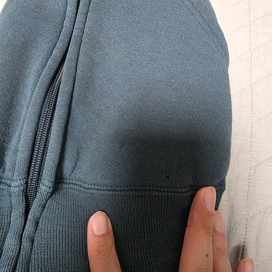 [L] 90s 빈티지 러셀 애슬레틱 후드집업 포레스트 그린 상품이미지3