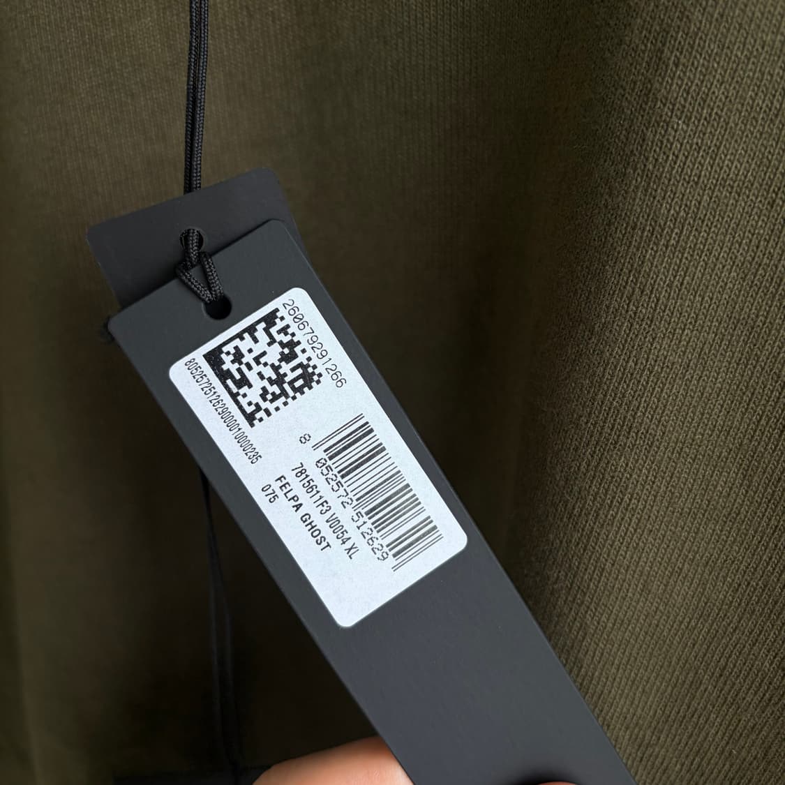 새상품(XL)스톤아일랜드 고스트 피스 오가닉 코튼 크루넥 밀리터리그린 상품이미지4