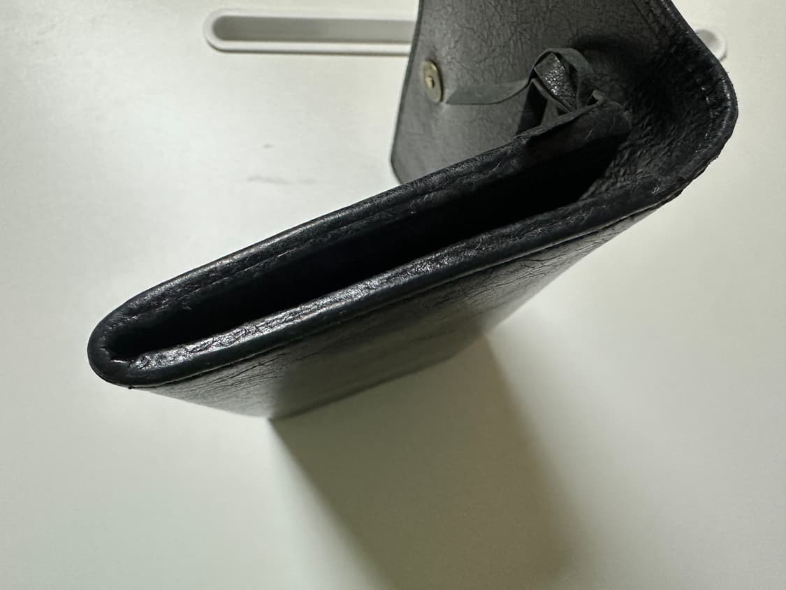 발렌시아가 모터 가죽 장지갑 블랙 상품이미지5