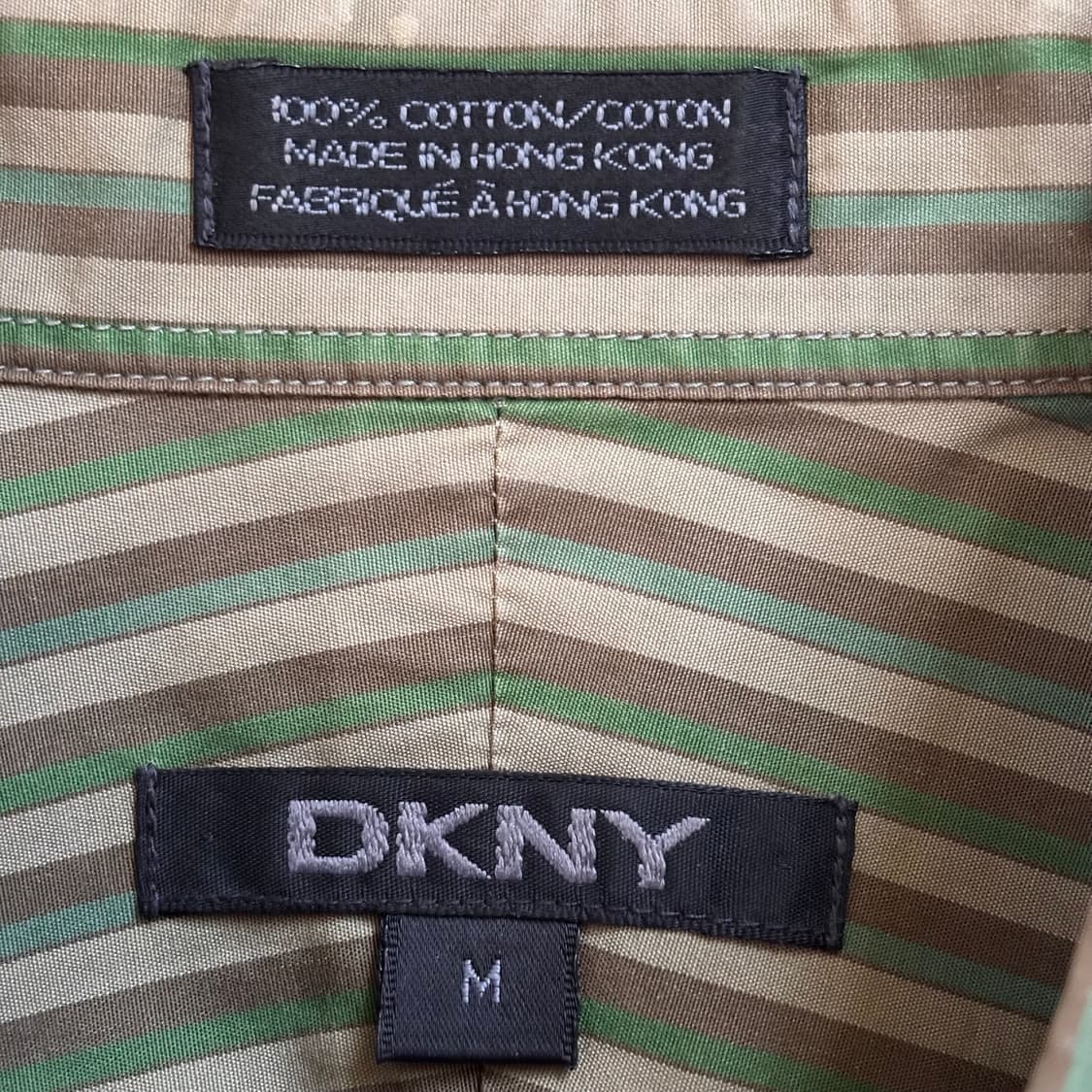 DKNY 캐주얼 스트라이프 셔츠 M 100 수입 정품 상품이미지4