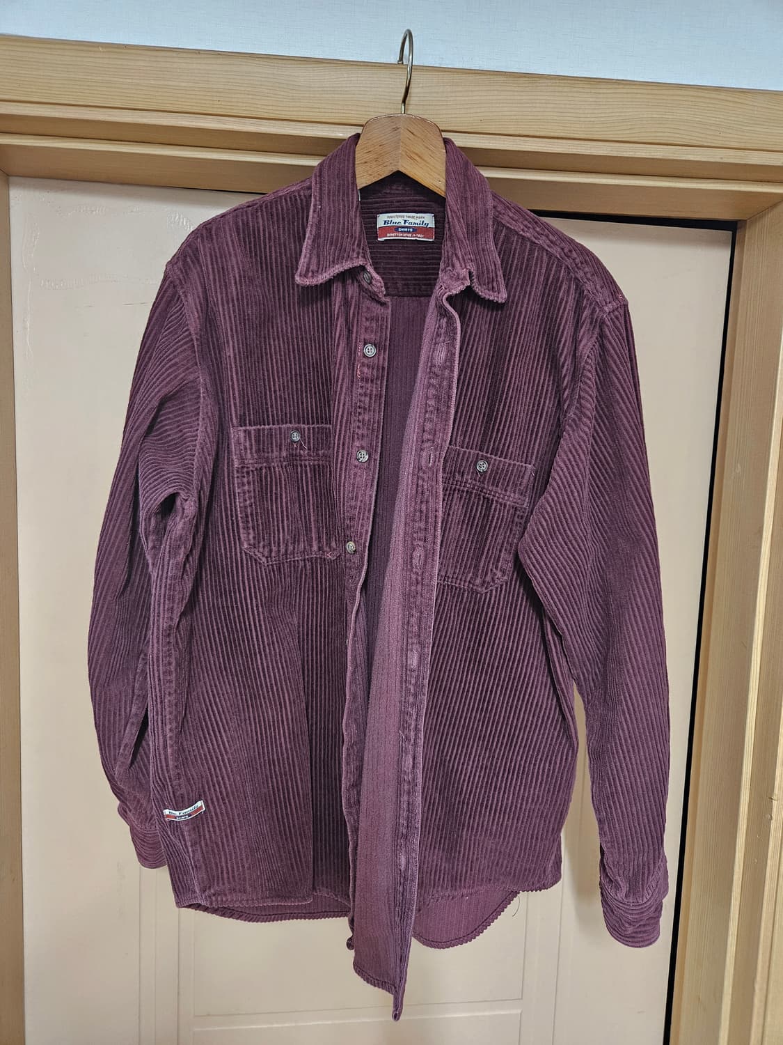 이탈리아 베네통 블루패밀리 코듀로이 셔츠 상품이미지1