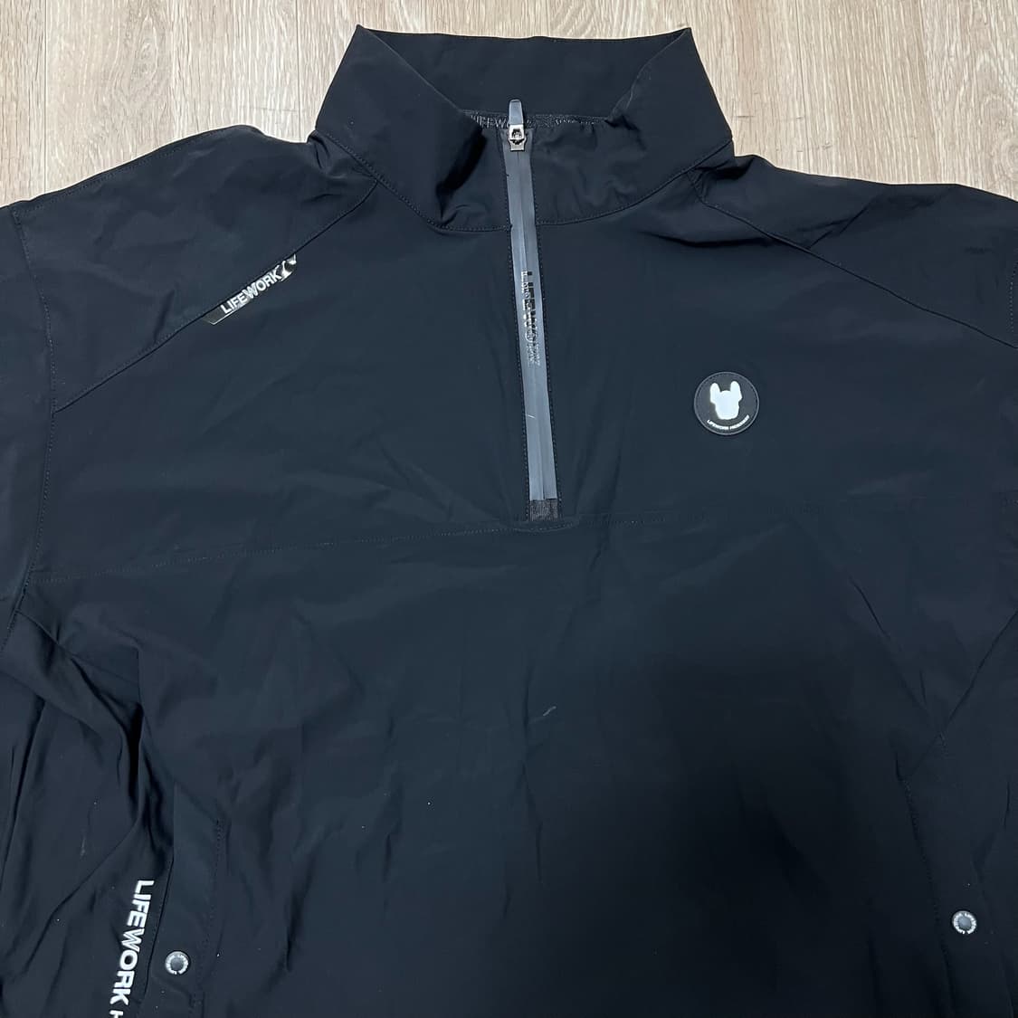 라이프워크 로고 와펜 풀오버 반팔 져지 M/95  상품이미지2
