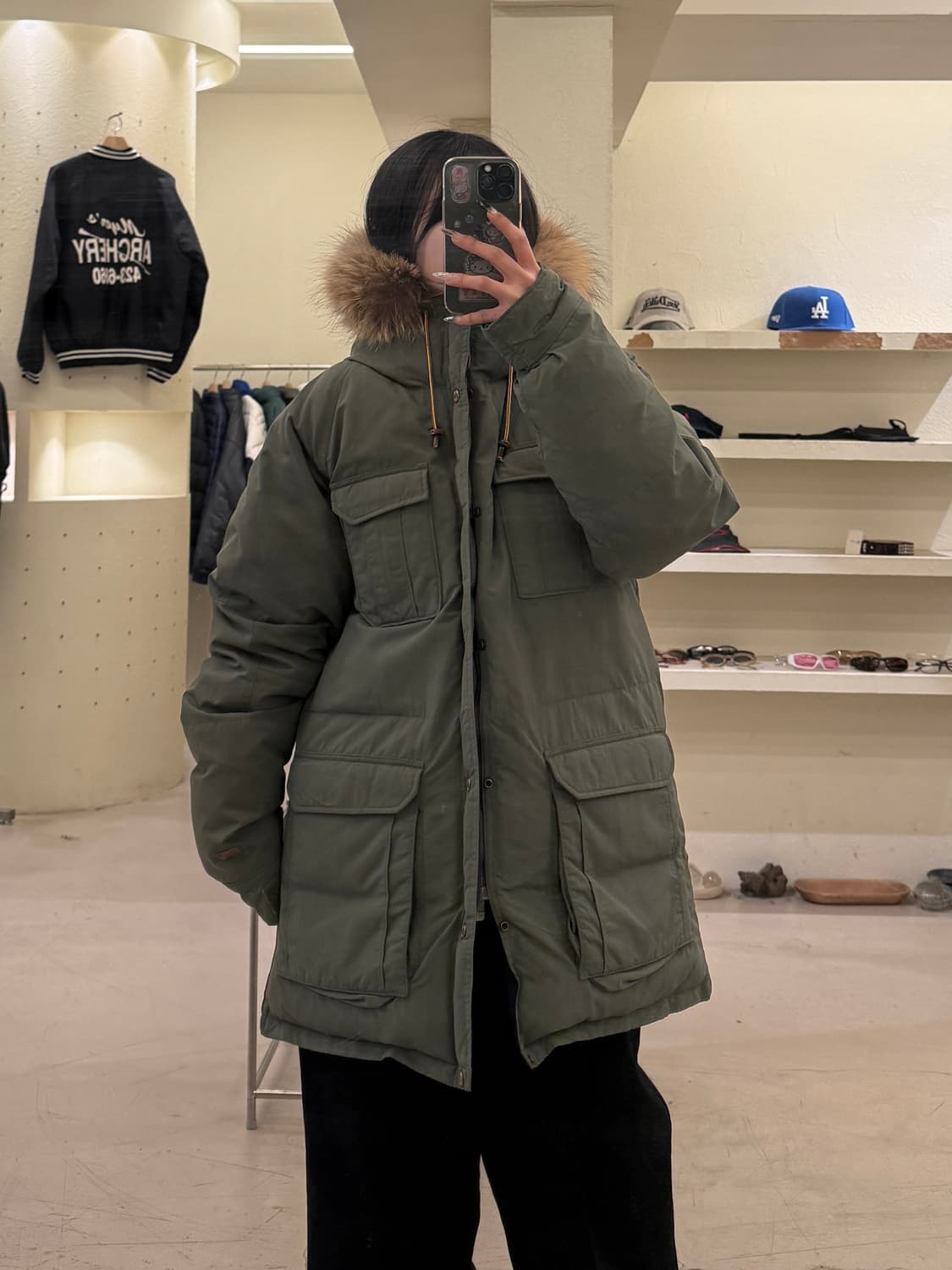 리바이스 퍼 후드 다운 패딩 자켓 U795 상품이미지1