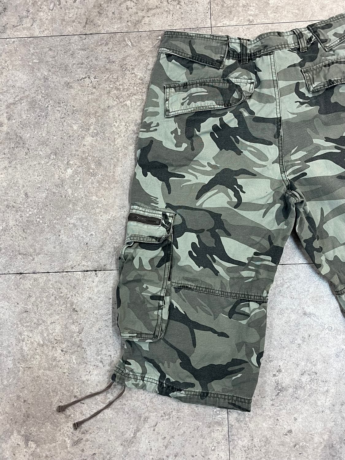 빈티지 카모 카고 하프 팬츠 36 #csz3554 상품이미지7