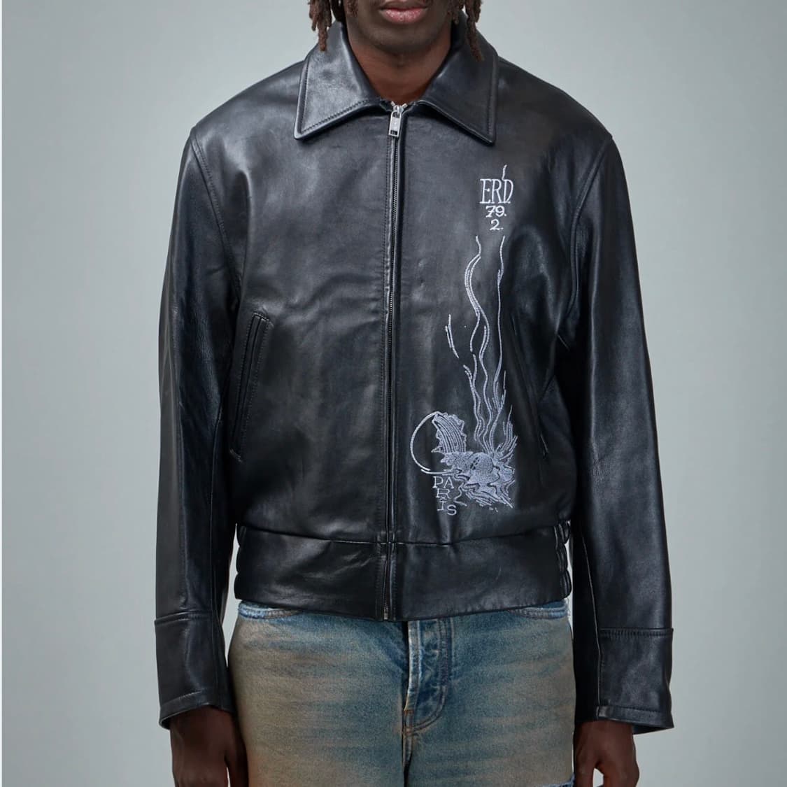 [S+급/L] ERD 앙팡리쉬 데프리메 17 레더 자켓 블랙 상품이미지7