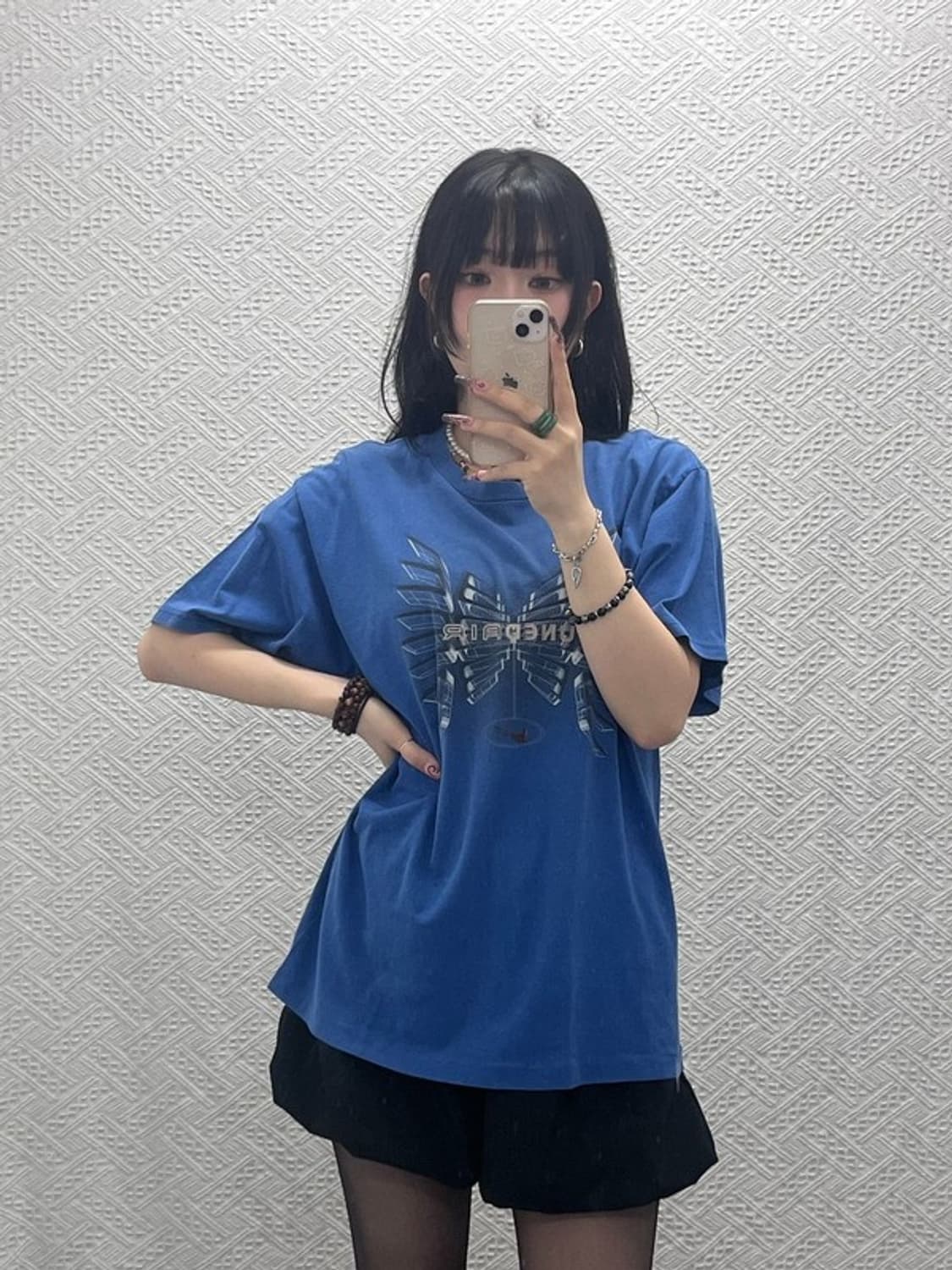 나이키 올드스쿨 레트로 딥블루 이글 반팔티 M C11933 상품이미지2