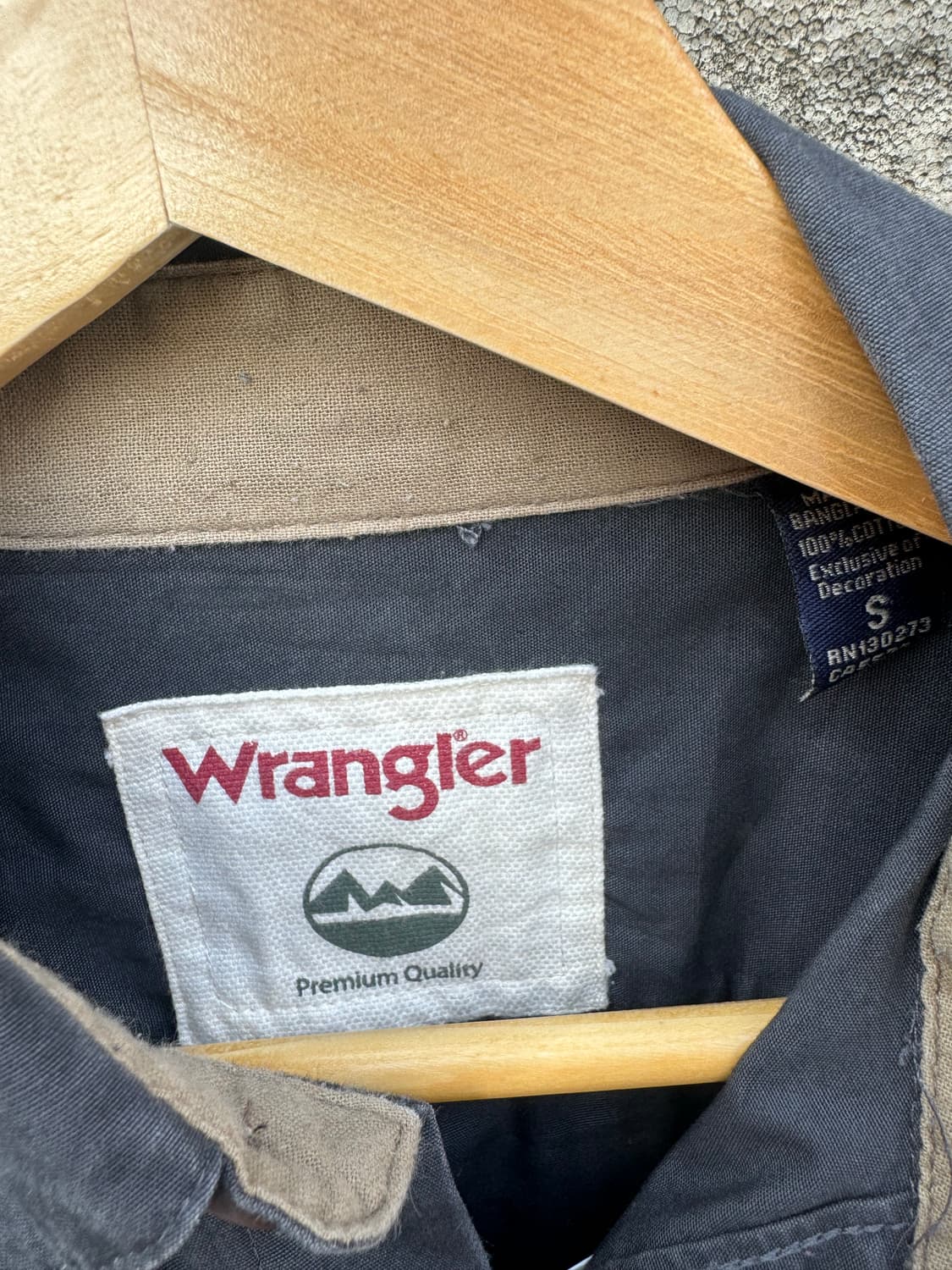 랭글러 빈티지 투포켓 프리미엄 워크 셔츠 그레이 s 상품이미지4