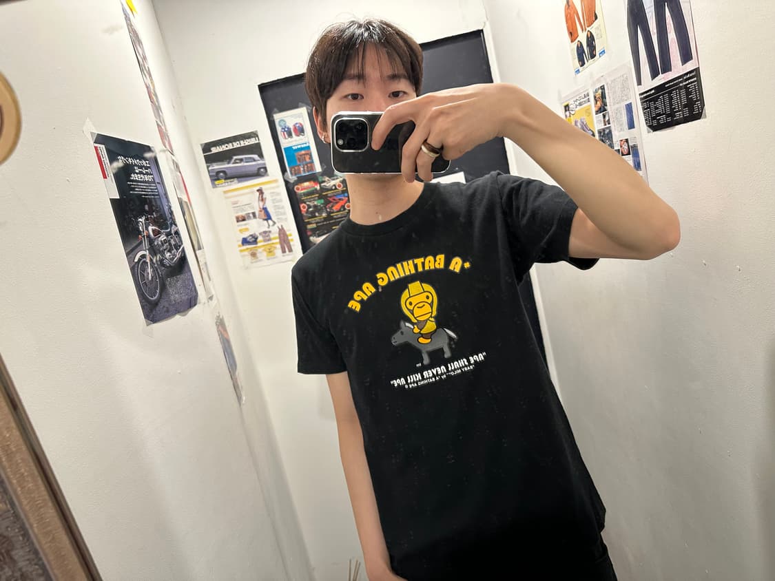 베이프 기사 베이비 마일로 반팔 상품이미지2