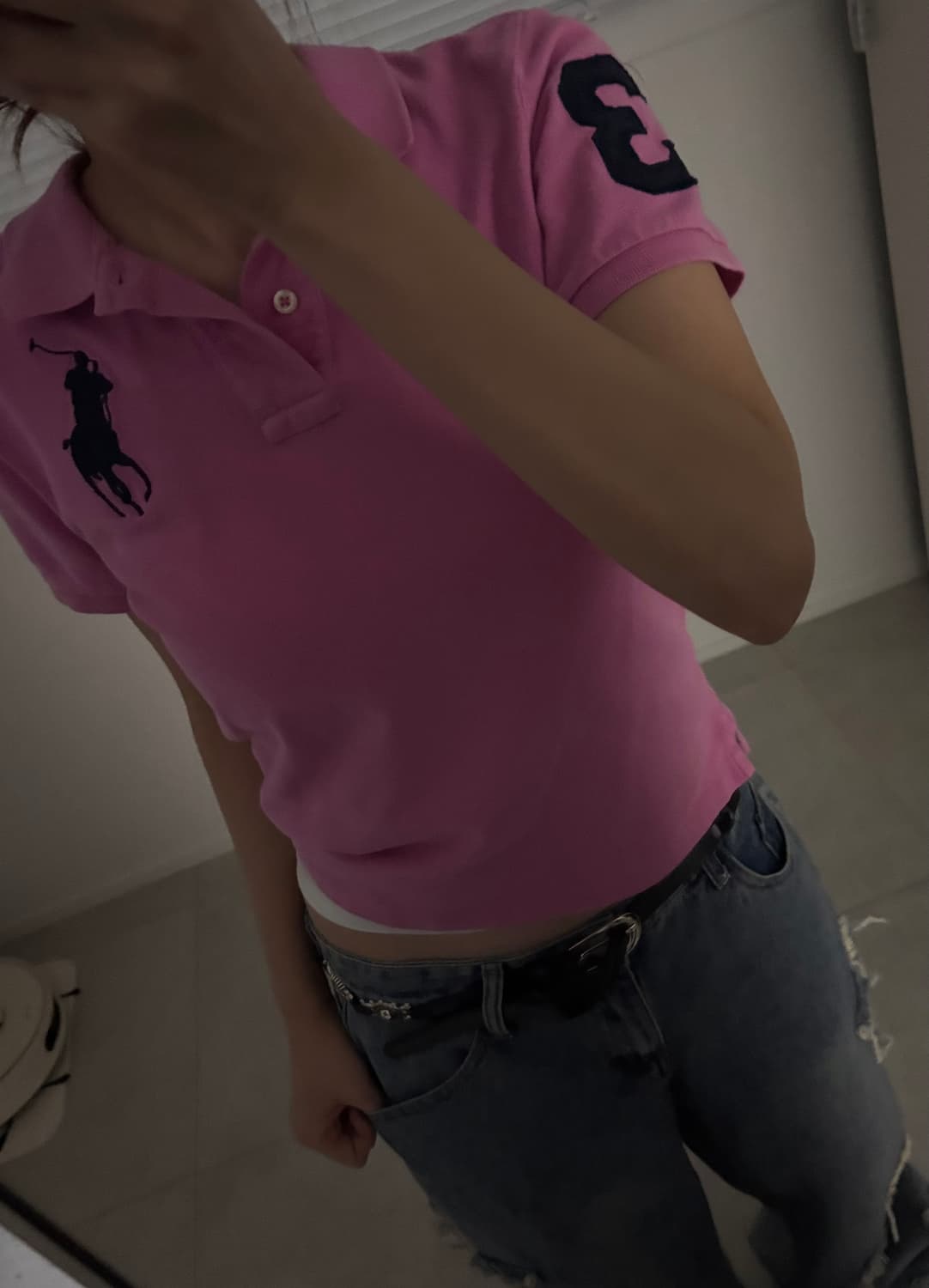 대장) 핑크 빅포니 반팔 카라티 상품이미지2