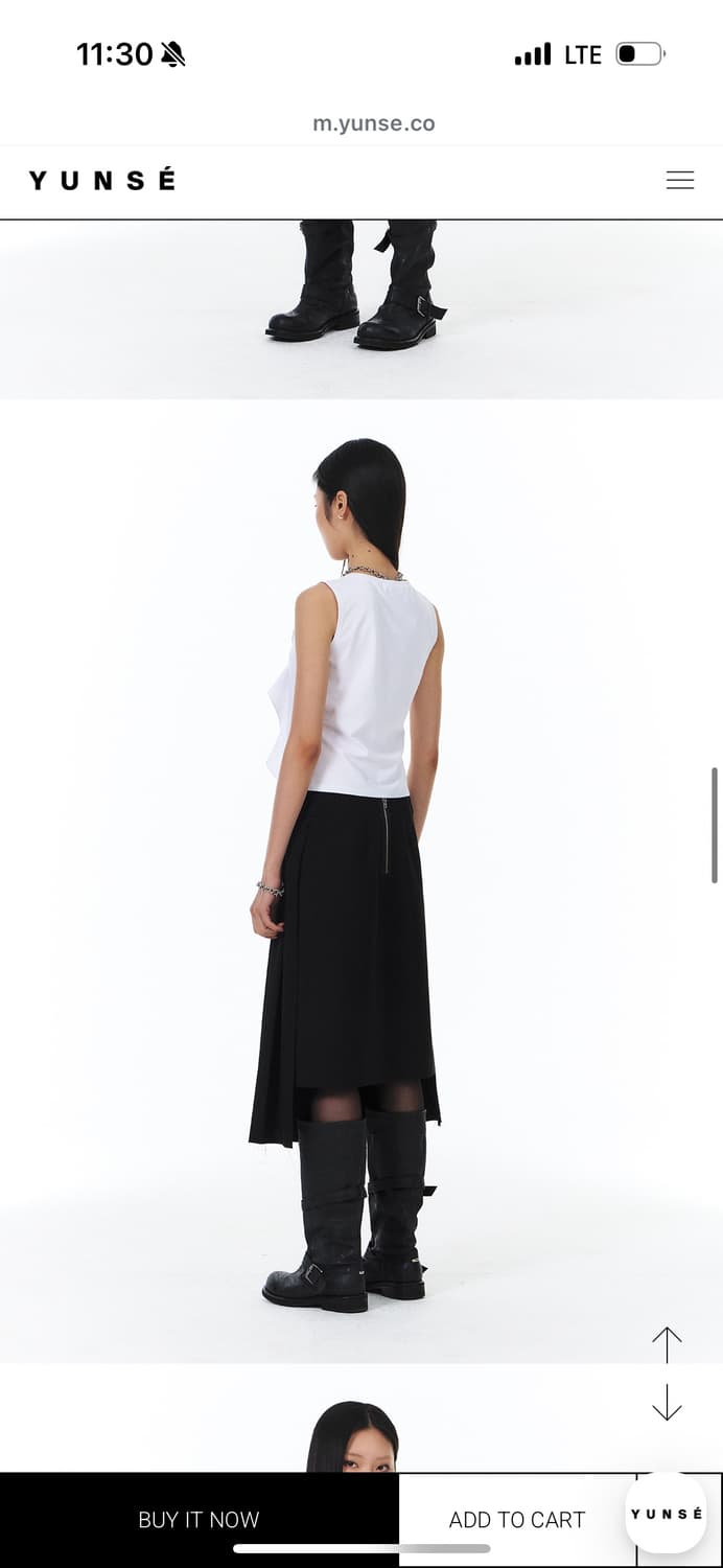 윤세 yunse 플리츠 스커트 상품이미지2