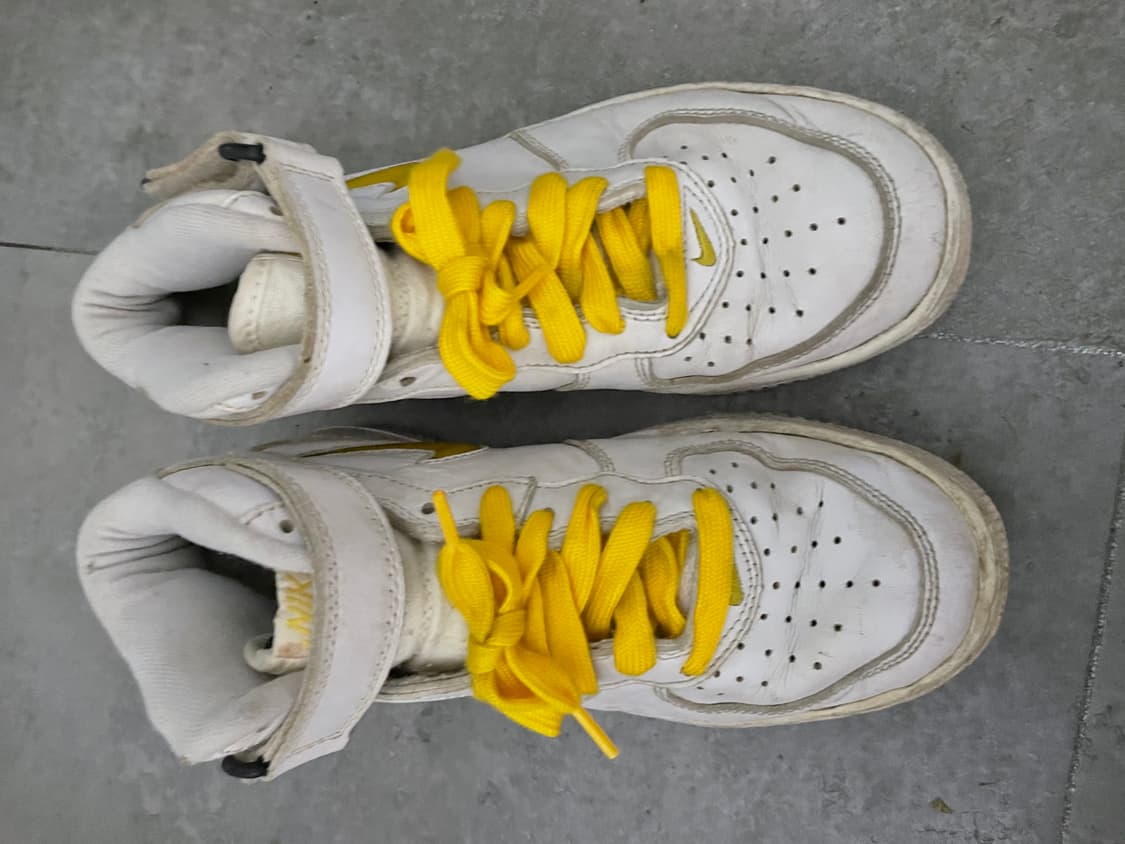 나이키 에어포스1 미드 뽈록이 노랑 상품이미지3