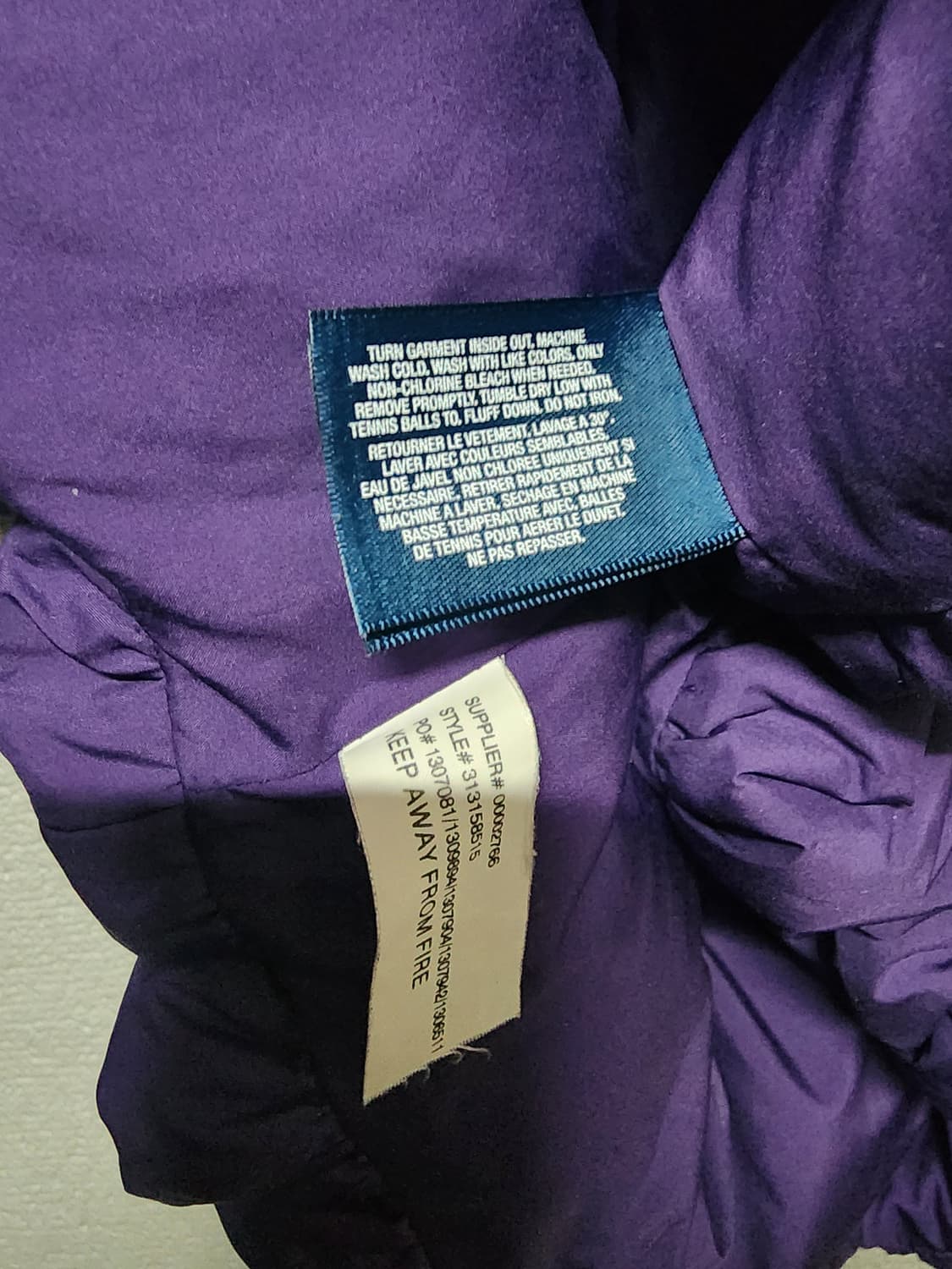 폴로 랄프로렌 퍼플 패딩 자켓 점퍼 상품이미지9