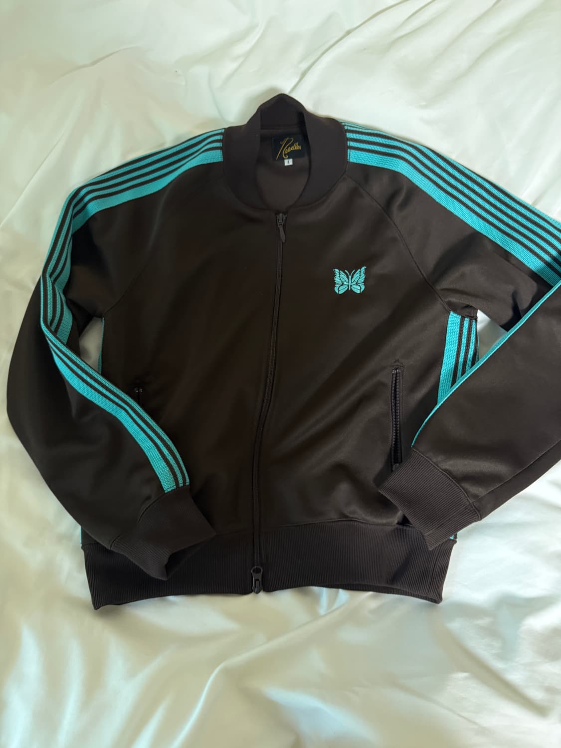 니들스 트랙 자켓 브라운 민트 상품이미지1