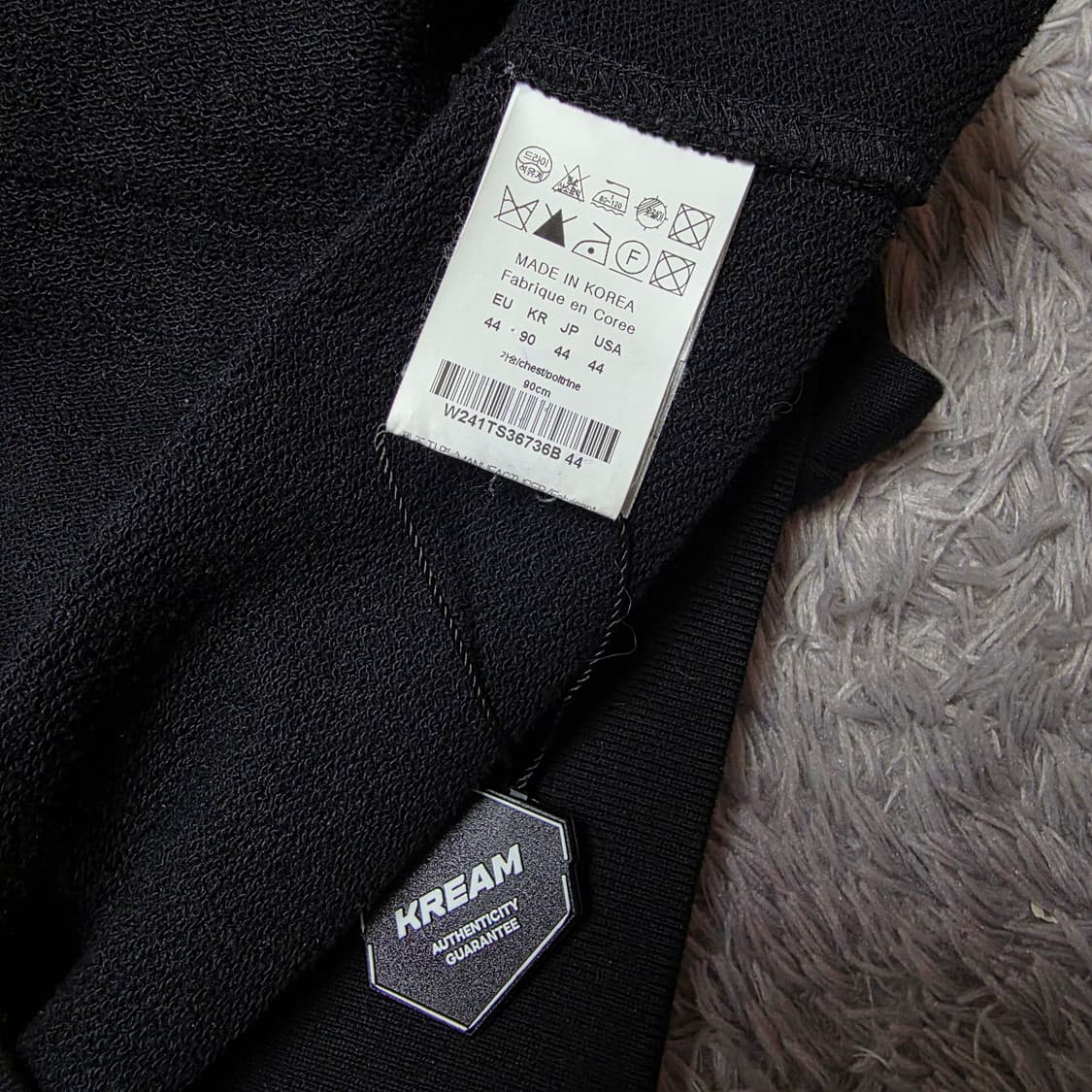 {클로젯}[44][크림 택 구성]우영미 플라워 백 프린팅 후드티 상품이미지5