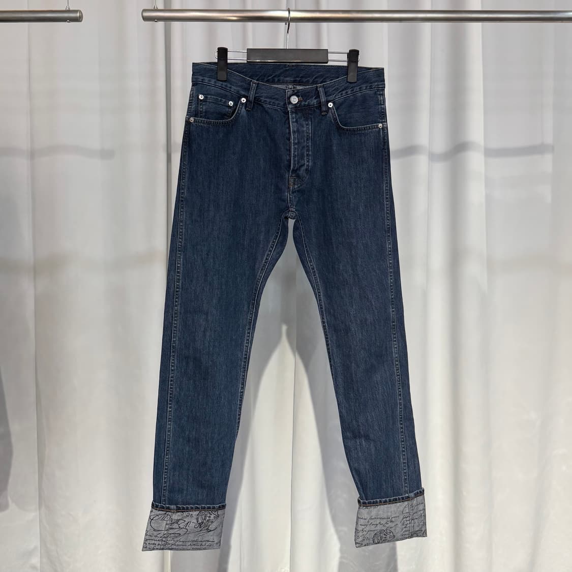 (48) 벨루티 스크리토 레더패치 데님팬츠 청바지  상품이미지2