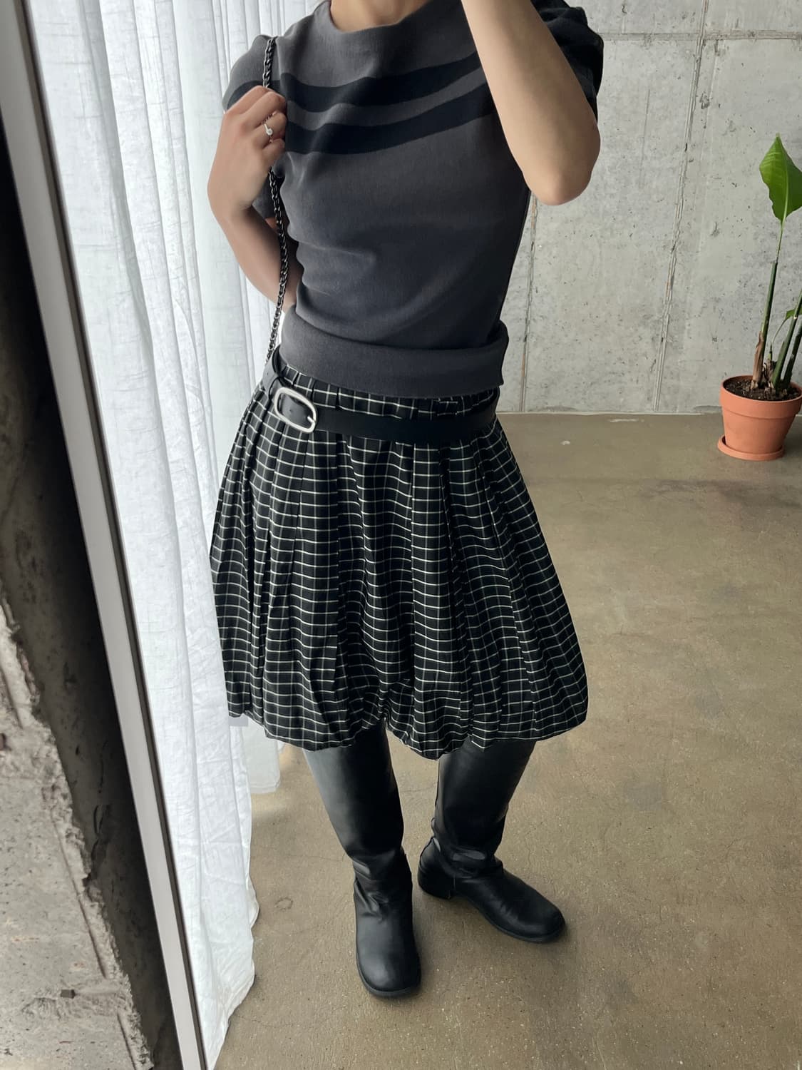 Bulsara 퍼프 탑 그레이 상품이미지2