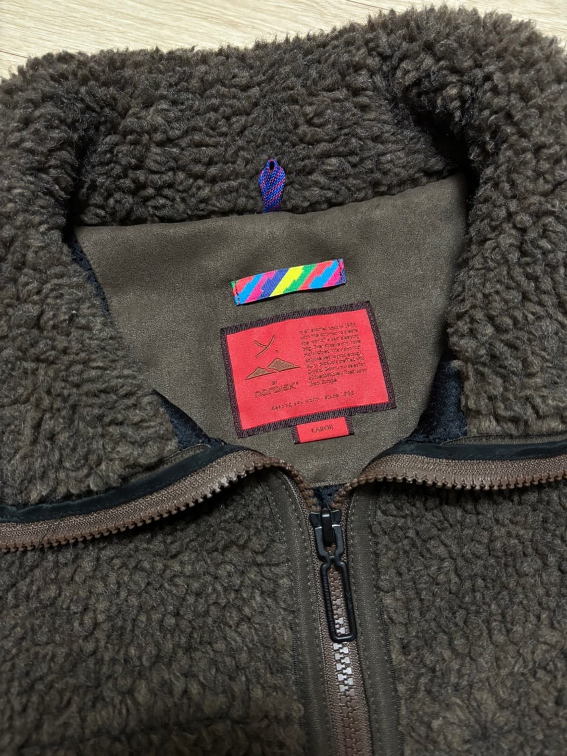 이즈네스 Is-ness 23aw THM FLEECE 자켓 브라운 L 상품이미지3