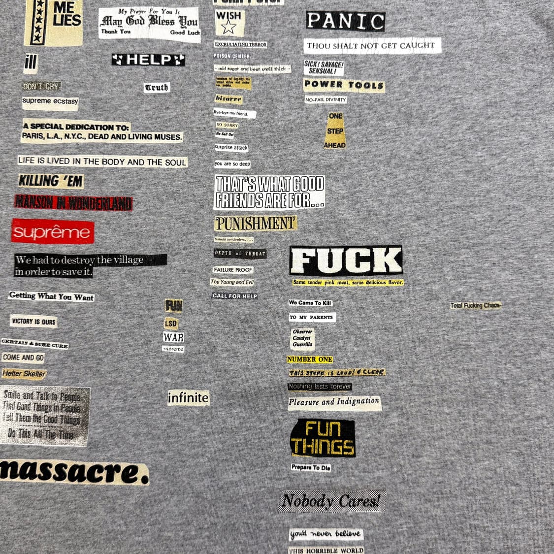 슈프림 컷아웃 티셔츠 상품이미지2