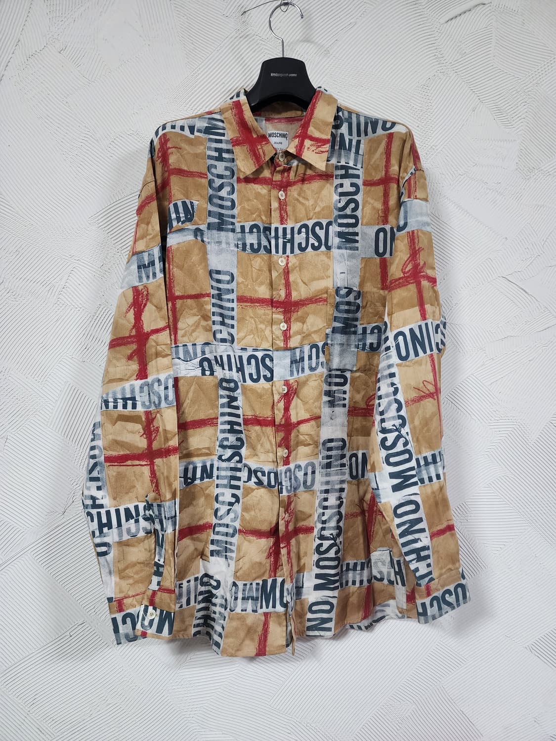 모스키노 로고 프린트 셔츠 메이드인 이태리 상품이미지1