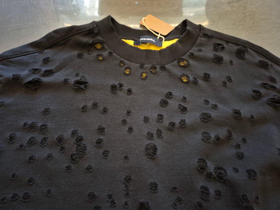 디젤 디스트레스드 스웻 셔츠 상품이미지2