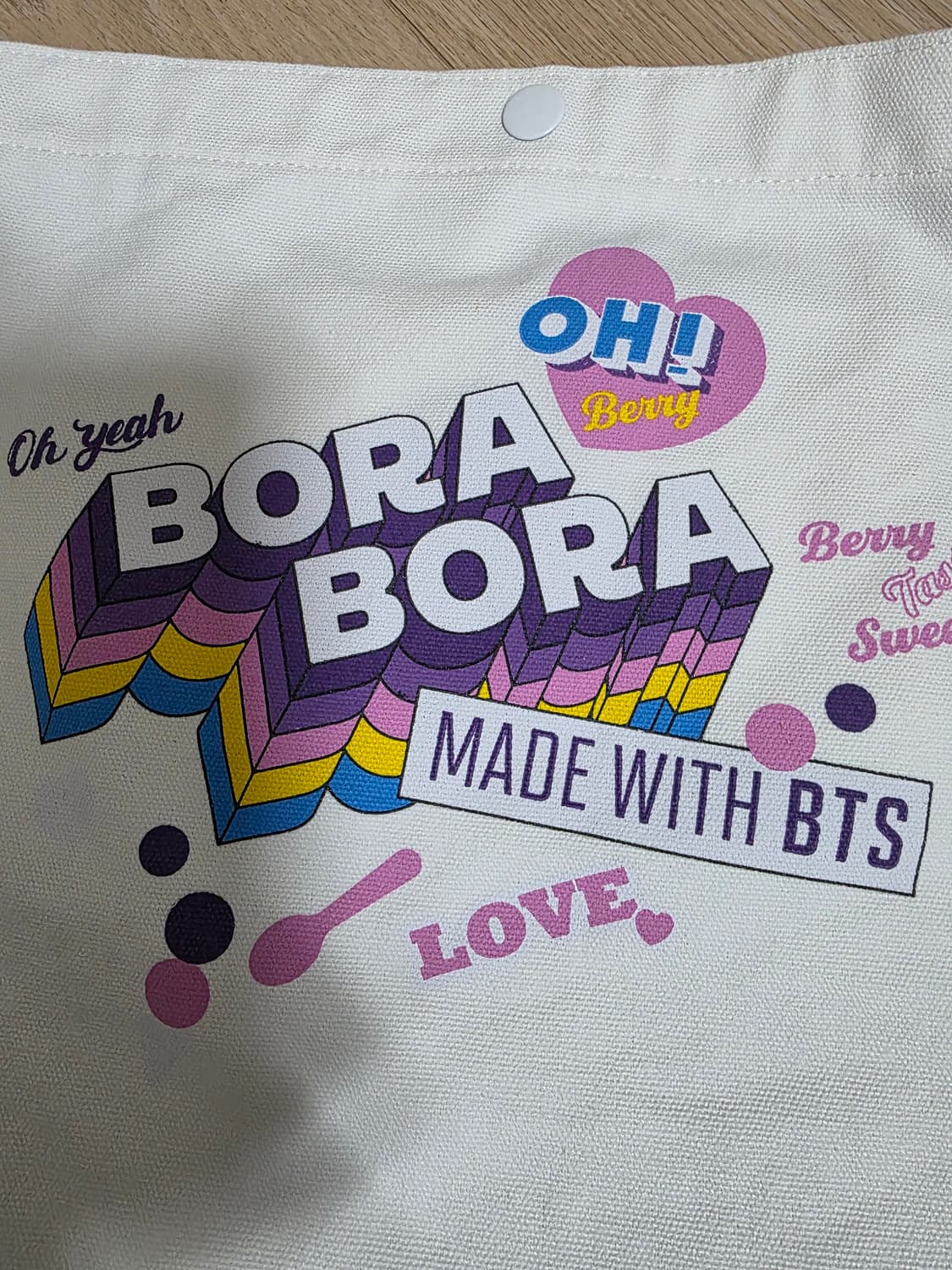 [새제품] BTS X 배스킨라빈스 에코백 상품이미지2