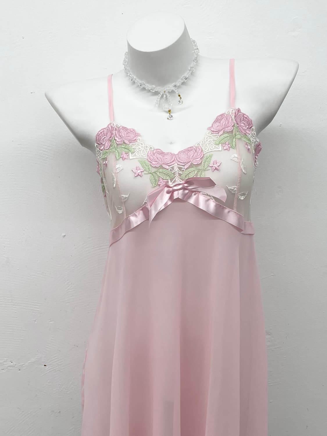 핑크페어리 레이스 시어 슬립 상품이미지2