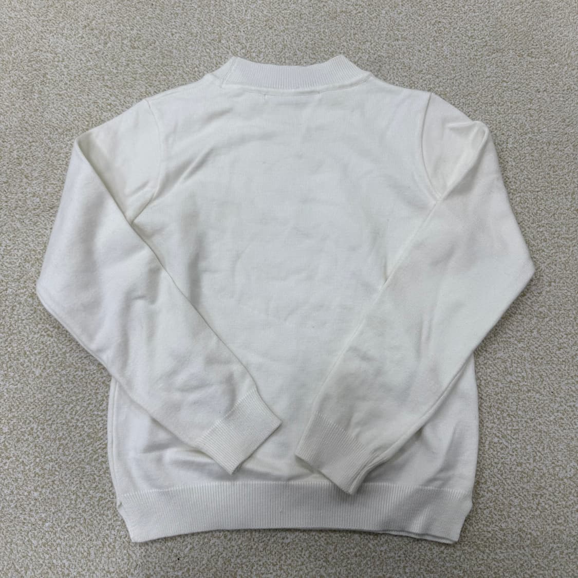 [실측확인] 빈티지 아이보리 니트 스웨트 티셔츠 1230T2 상품이미지2
