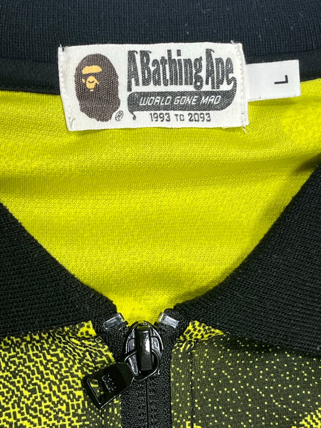 베이프 올 카모 패턴 반집업 반팔 셔츠 L 상품이미지2