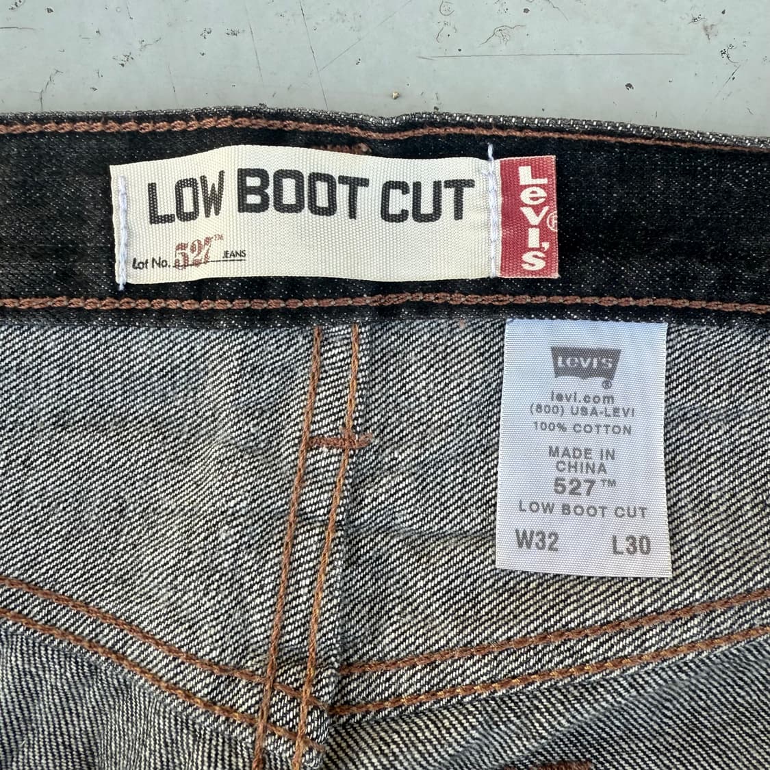 [32] levi's 리바이스 527 부츠컷 블랙진 청바지 상품이미지5