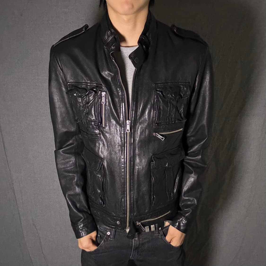 ltaly lamb skin pocket jacket 상품이미지1