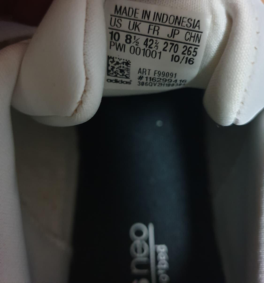 아디다스 베이스 코트 클라우드 쉐도우 화이트 스니커즈 (270) 상품이미지7