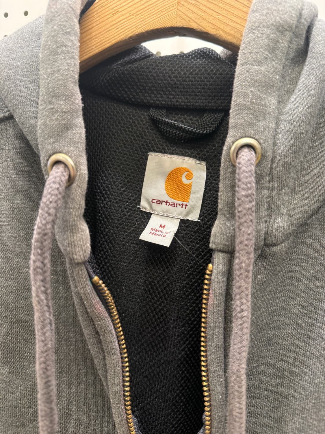 칼하트 집업 후드 워크 후디 차콜 U416 상품이미지5
