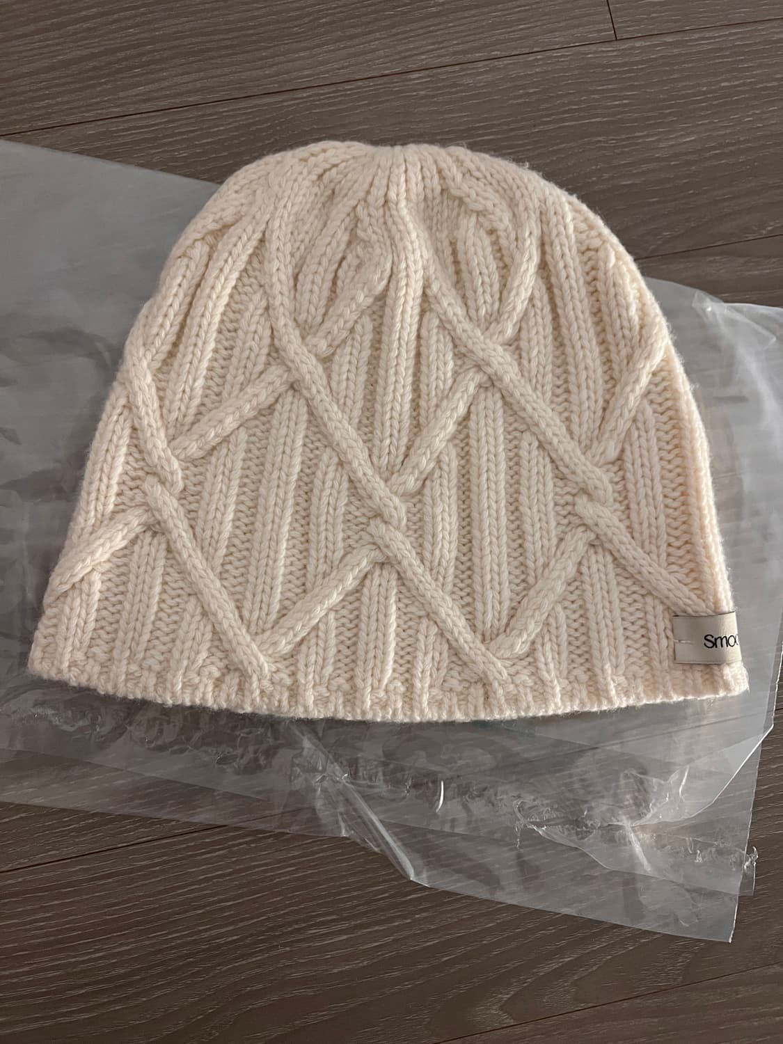 스무드무드 비니 크림 mont blanc knit hat cream 상품이미지2