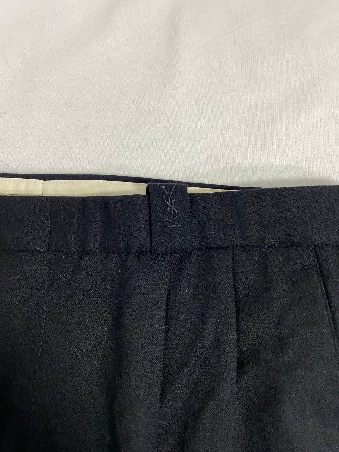 입생로랑 YSL 투턱 울 슬랙스 트라우저 <637> 상품이미지3