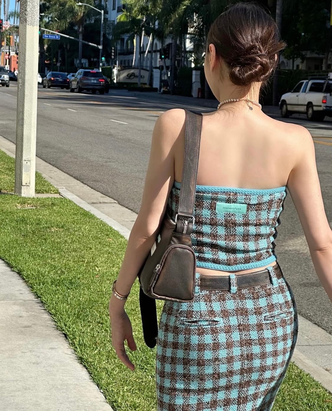 인스턴트펑크 빈티지 에코 레더 숄더백 상품이미지4