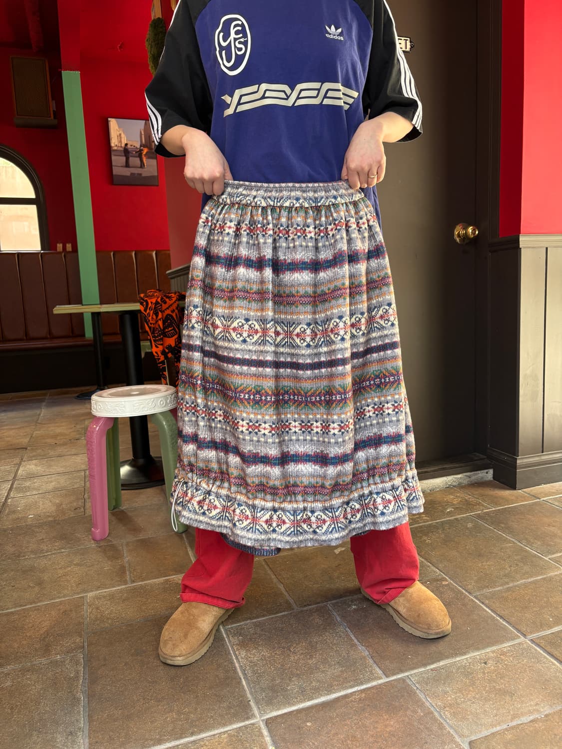 호쿠스포쿠스 노르딕패턴치마 상품이미지2