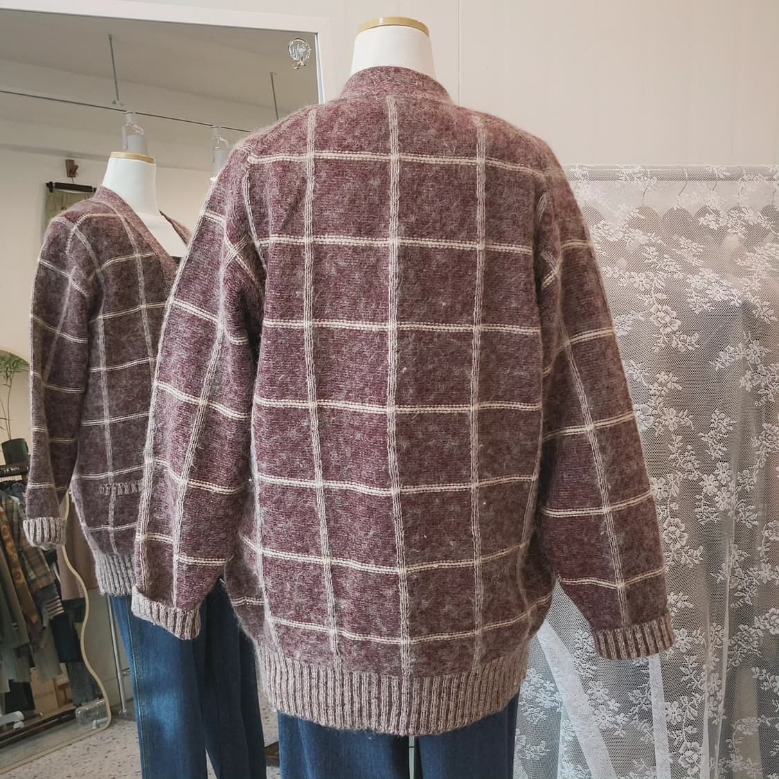 Pride 브릭레드 헤비니트 울가디건 상품이미지9