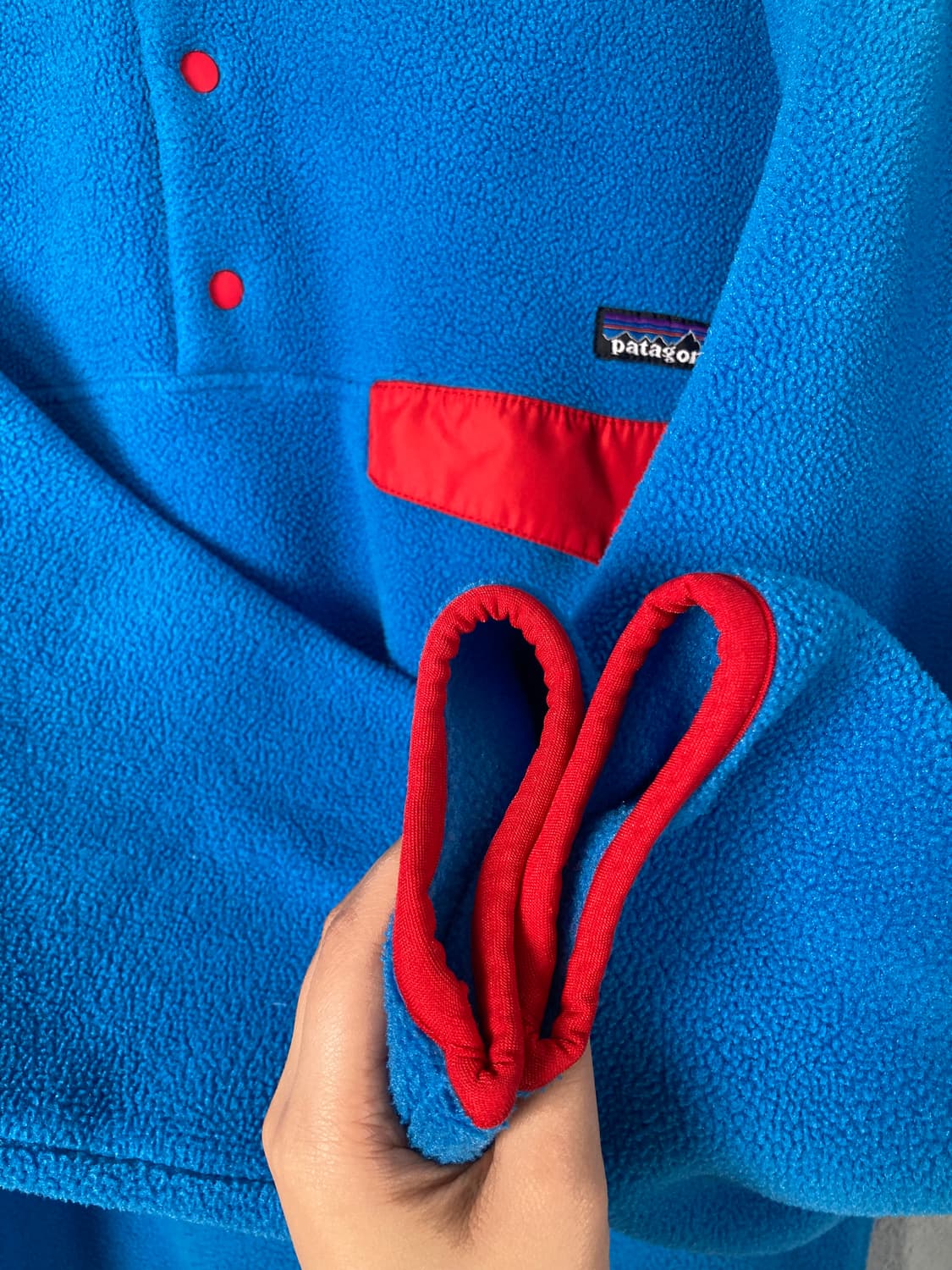 파타고니아 신칠라 스카이블루/레드 (M) 새상품급  상품이미지4