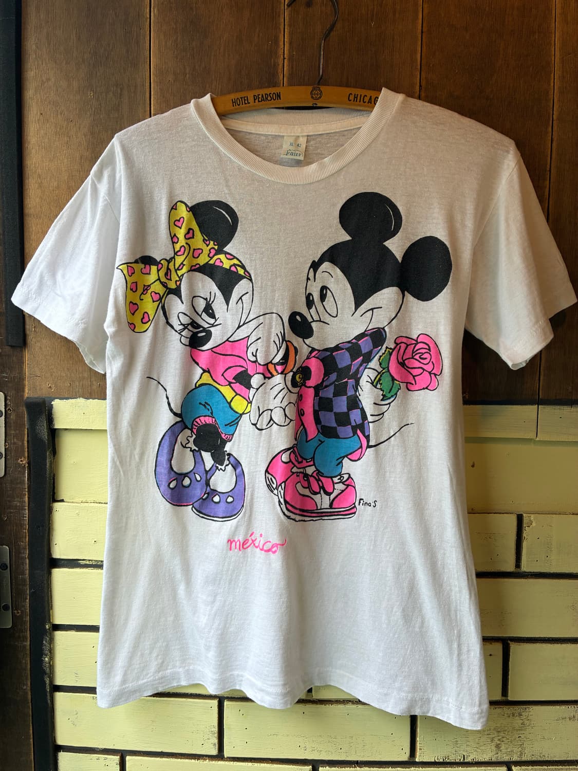 90s Vintage Mickey & Minnie Mexico Tee 상품이미지1