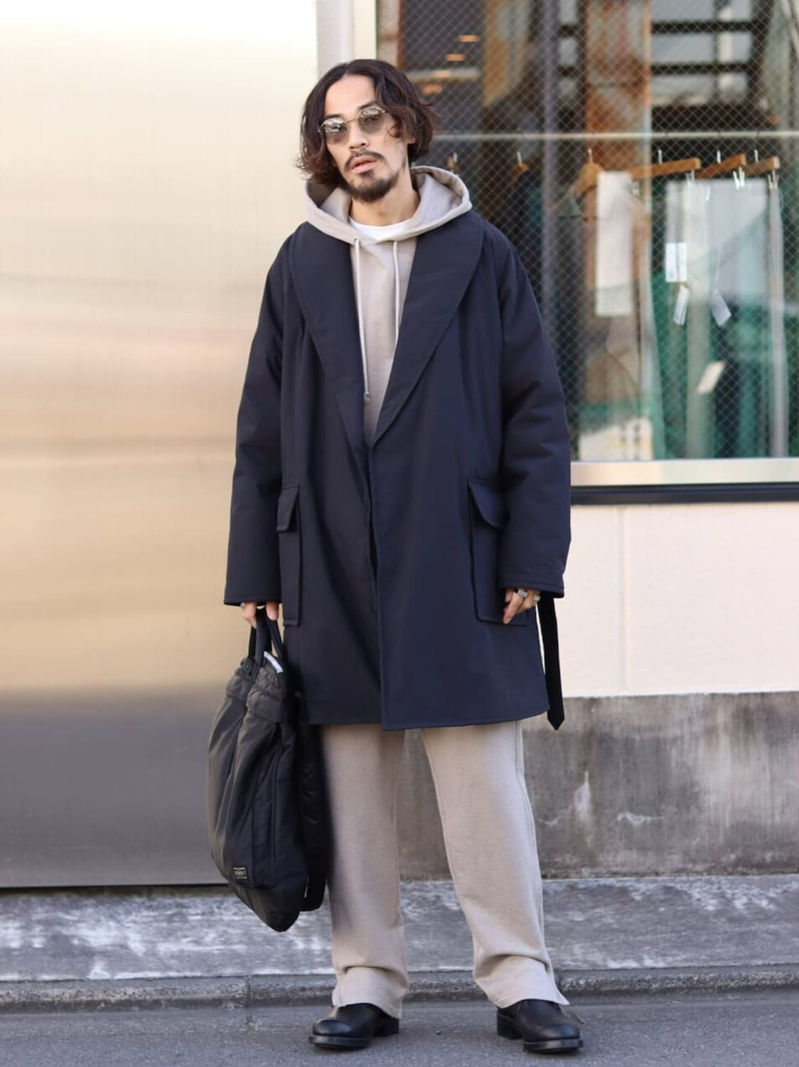 마카웨어 스터피드 숄카라 코트 상품이미지3